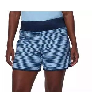 Hang Ten Women's Shorts Blue Striped Bee With Tags Size XXLarge (14)